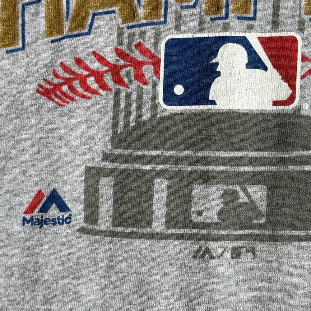 Chicago Cubs 2016 World Series Tee Men's M Gray MLB Delta Collector Shirt - Picture 4 of 13